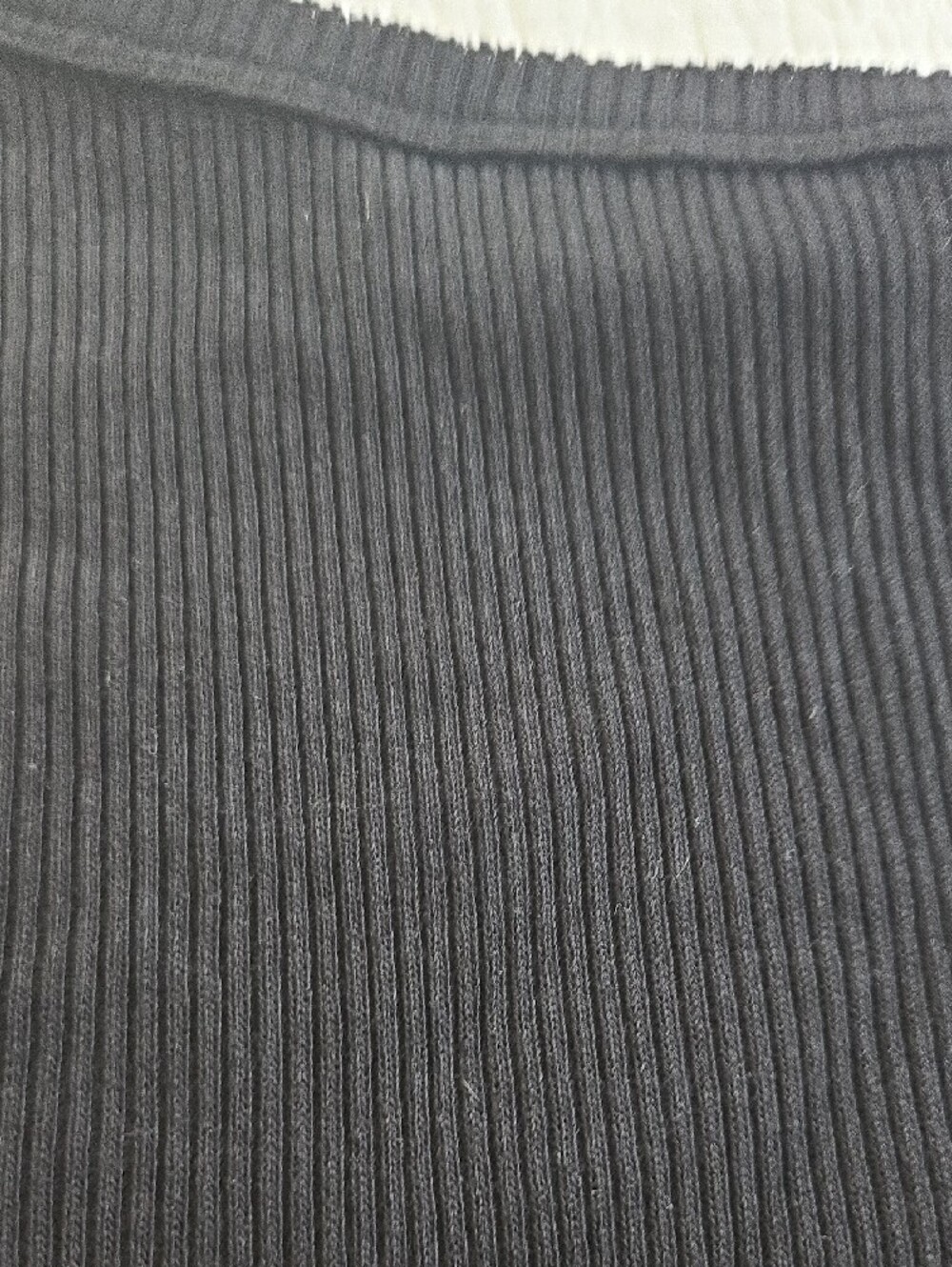 One-Shoulder Black Ribbed Bodycon Dress - Picture 2 of 4